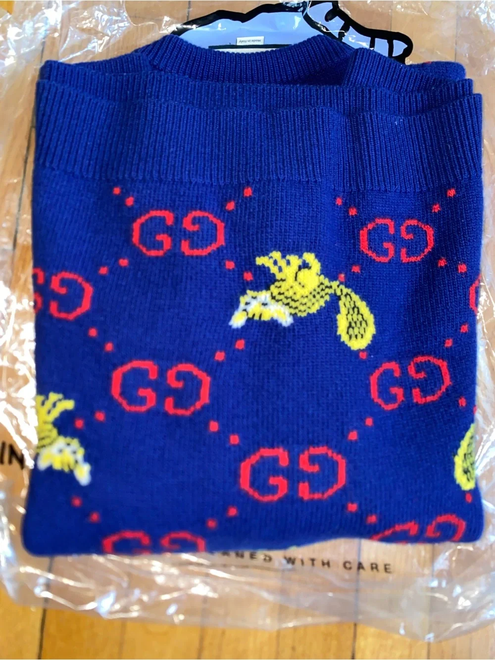 Gucci monogram freya hartas GG wool sweater Sz (XXXL)